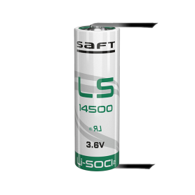 Батерия 14500 SAFT LS14500LF-U AA 3.6V 2600 mAh с пластини