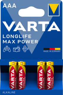 Алкални батерии ААА Varta Longife Max Power AAA