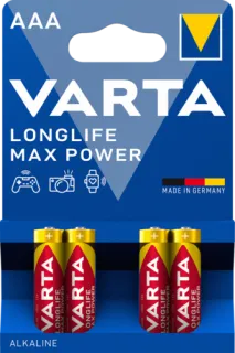Алкални батерии ААА Varta Longife Max Power AAA