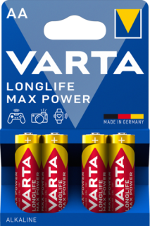 Алкални батерии AA Varta Longlife Max Power