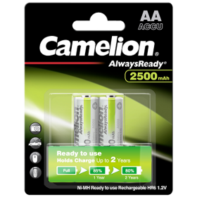 Акумулаторни батерии АА Camelion Always Ready AA - 2500 mAh