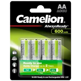 Акумулаторни батерии АА Camelion Always Ready AA - 600 mAh