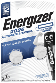 Литиеви батерии CR2025 Energizer Ultimate Lithium ECR2025 - 3V