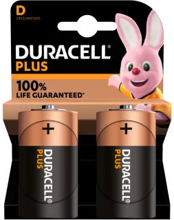 Алкални батерии LR20 - D - Duracell Plus Power MN1300 D 100%