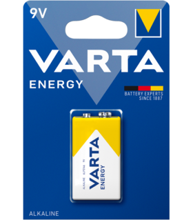 Алкална батерия 9V Varta Energy - 9V