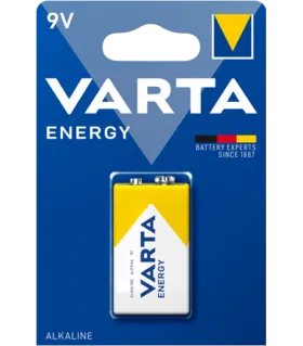 Алкална батерия 9V Varta Energy - 9V
