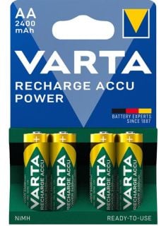 Акумулаторни батерии АА Varta Power AA - 2400 mAh - 4 броя - 1.2V