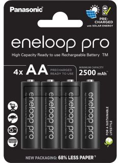 Акумулаторни батерии Panasonic Eneloop Pro AA 2500 mAh - 1.2V