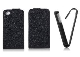 FLIP калъф за iPhone 4G 4S Strassdekor Black