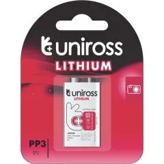 Литиева батерия CR 9V Uniross Ultra Lithium 9V 