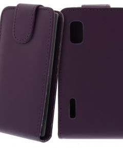 FLIP калъф за LG E610 Optimus L5 Purple